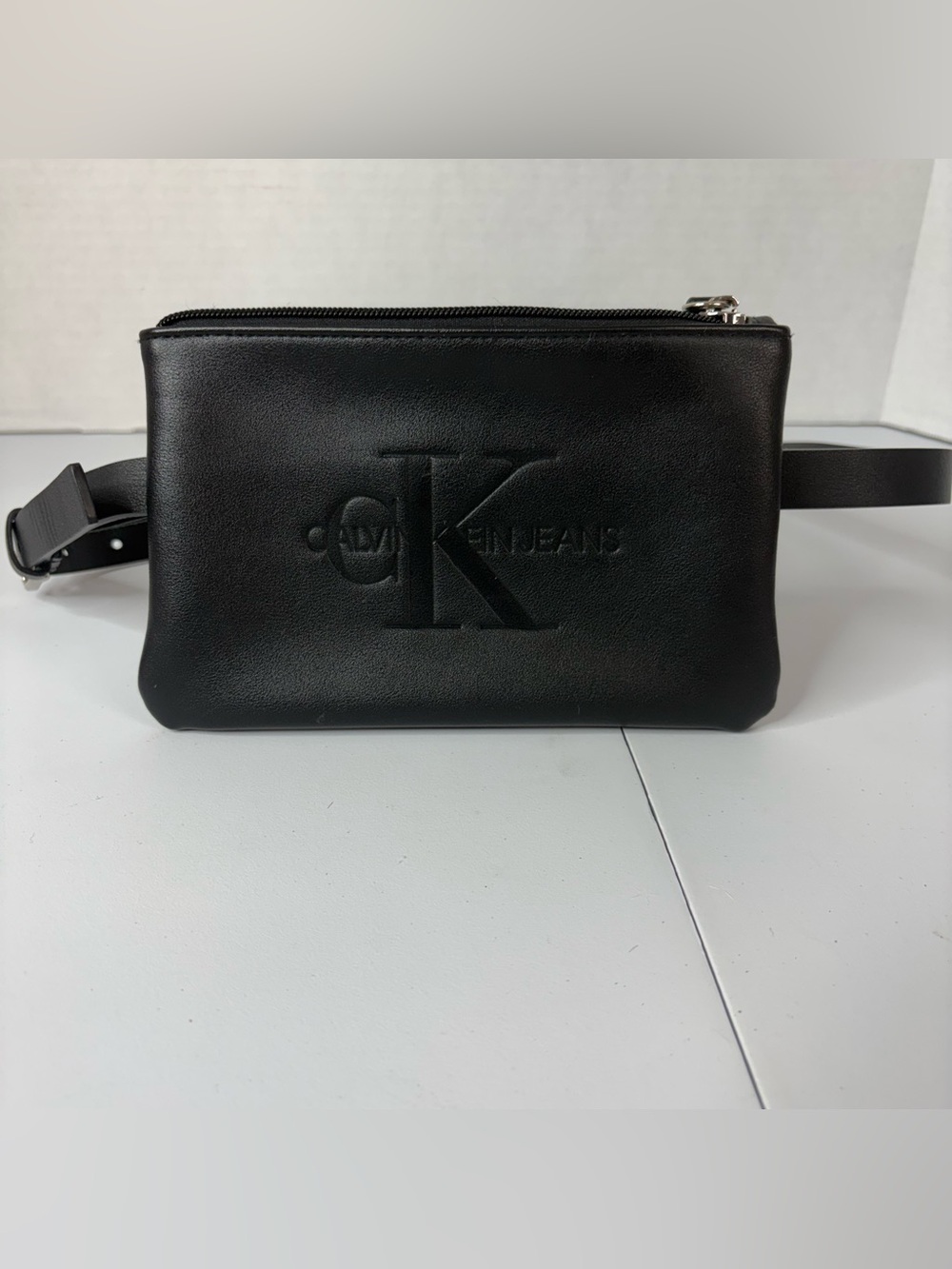 NWOT Calvin Klein Black Logo Belt Bag L/XL